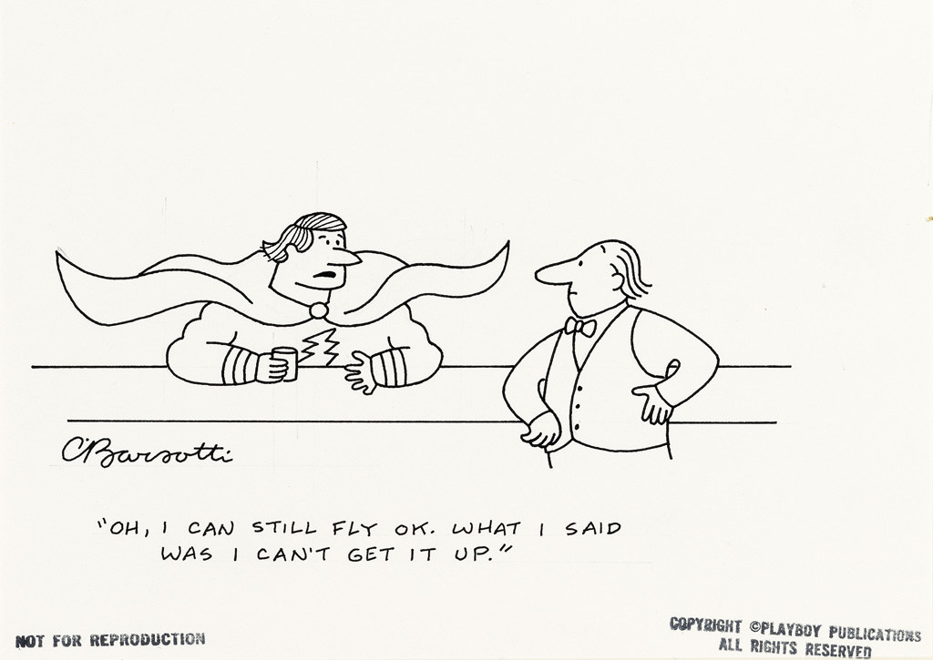 CHARLES BARSOTTI. And then before I know it, he shouts SHAZAM! and thats it for the night. * Oh, I can still fly OK. What I said